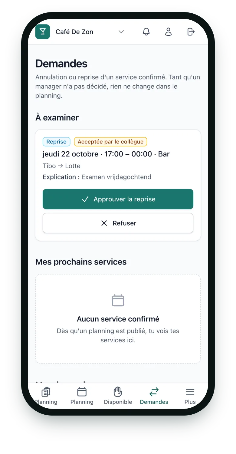Demande de reprise d’un étudiant en attente de validation